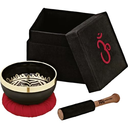 Sonic Energy Klangschale Om Series SB-OM-300, 11 cm, 300 g, für Meditation & Klangheilung, inkl. Schlägel, Ring & Geschenkbox