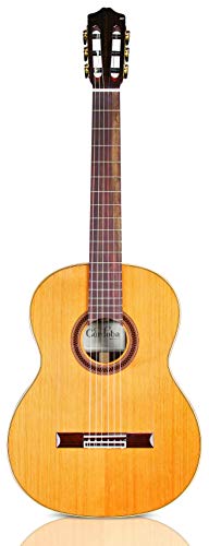 Cordoba F7 Paco Flamenco Iberia, Nylon String Gitarre mit massiver Zedern Decke, Boden und Zargen aus Palisander, Natural hochglanz, Paco De Lucia Signature