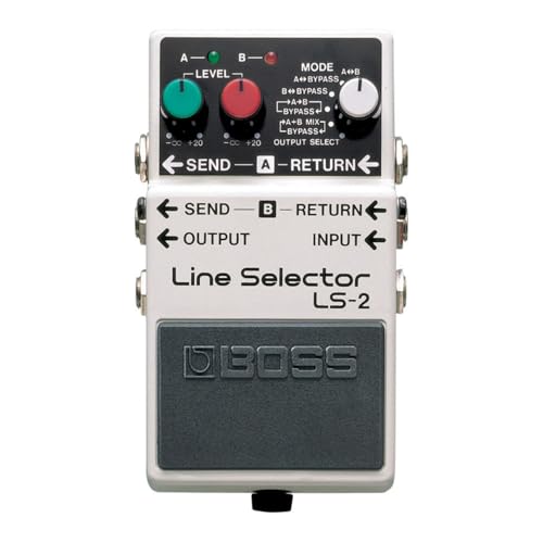 Boss LS-2 Line Selector, Gitarren-Effektgerät mit zwei schaltbaren Einschleifwegen und Verteilerbuchse