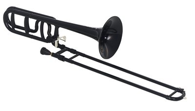 Startone PTB-20 Bb/F- Trombone Black, Quartposaune aus ABS mit 13,90mm Bohrung und 219mm Schallbecher, inkl. Softbag und Mundstück