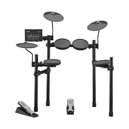 Yamaha DTX402K E-Drum Set mit DTX402 Drum Modul, 287 Sounds, 10 User Kits, USB MIDI Anschluss, 4x 7,5" Pads, 1x KU100 Kick Pedal, 3x 10" Beckenpads