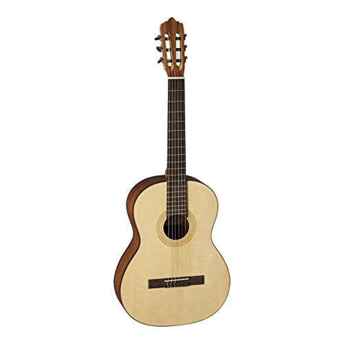 La Mancha Rubinito LSM59, 3/4 Konzertgitarre mit Fichten-Decke, Mahagoni Boden & Zargen, Nato-Hals, Ovangkol Griffbrett, natur matt finition