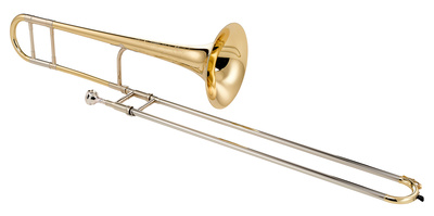 King 2102 L Legend 2B Jiggs Whigham, Posaune mit 12,47mm Bohrung, handgehämmertem Messing Schallstück und leichtem Neusilber Außenzug, inkl. Koffer und Bach 11C Mundstück