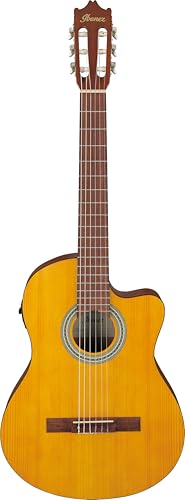 Ibanez GA3ECE-OAM, Konzertgitarre mit Cutaway, Fichtendecke und Ibanez AEQ-2T Preamp, Amber offen porig