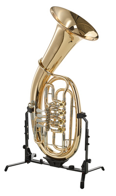 Melton MWT24 Bb-Tenorhorn, 4 Drehventile mit Goldmessing Mundrohr, Korpus und Schallbecher, Klarlack finish, inkl. Mundstück und GreenLine Etui