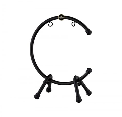 Sonic Energy Tisch Gong Ständer, pulverbeschichteter Stahl für Gongs bis 56 cm, schwarz (TMTGS-L)