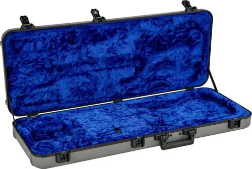 Fender Deluxe Molded Strat/Tele Case, Gitarrenkoffer aus ATA Polyethylen mit TSA Verriegelung, Lake Placid Blue