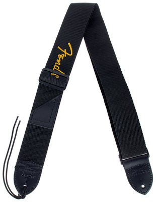 Fender Nylonstrap mit Gelbem Logo, verstellbarer Gitarrengurt 5cm breit, 111,76cm-132,08cm