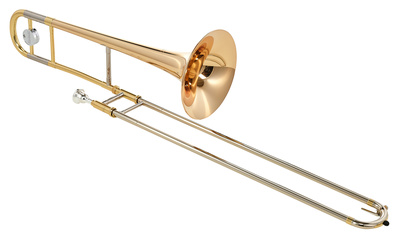 Yamaha YSL-445 GE II Tenorposaune, ML-Bohrung 13,34mm, 214,4mm Goldmessing-Schallstück, Neusilberzug, lackiert, inkl. Koffer und 48 Mundstück