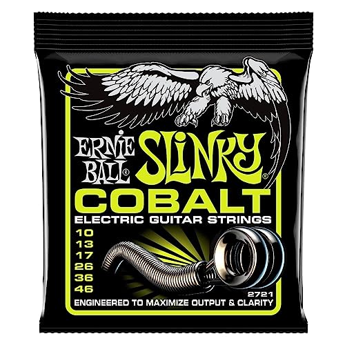 Ernie Ball 2721, E-Gitarren Saiten, Cobalt Regular Slinky 010-046
