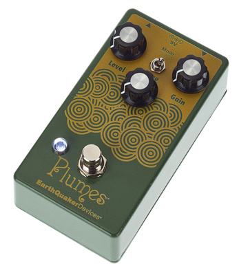 EarthQuaker Devices Plumes Signal Shredder, Overdrive Effektpedal mit 3 wählbaren Clipping-Modi und geräuschloser Soft-Touch Schaltung