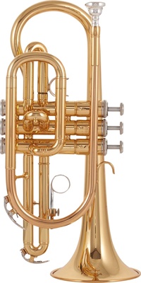Yamaha YCR-2330III 02 Cornet, Bb-Kornett mit kurzer Bauart, 11,65mm ML-Bohrung, Goldlack, inkl. Mundstück und Koffer