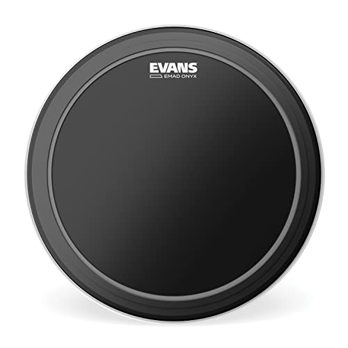 Evans BD20EMADONX, 50,8 cm (20 Zoll) Bassdrumfell Onyx, matt schwarz, 0,254 mm Fellstärke