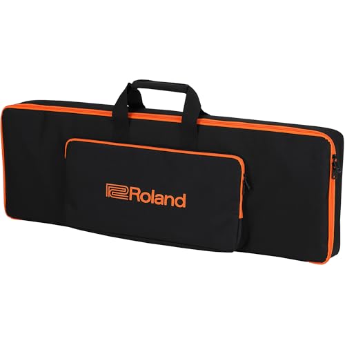 Roland CB-V61, Vielseitige Tragetasche für 61-Tasten-Keyboards aus robustem Polyester mit herausnehmbaren Polstern und Rucksackgurten