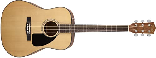 Fender CD-60 Dreadnought V3 D Akustikgitarre, Walnussgriffbrett, natürlich, inklusive kostenlose virtuelle Kurse auf Fender Play