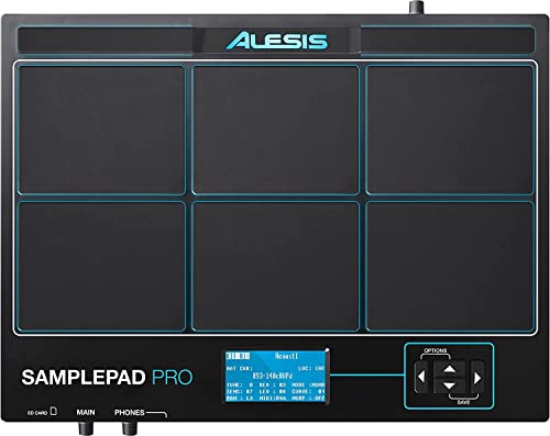 Alesis SamplePad Pro, Percussion- und Sample-Triggering-Instrument mit 8 reaktionsschnellen Pads, LED-Beleuchtung und über 200 integrierten Sounds