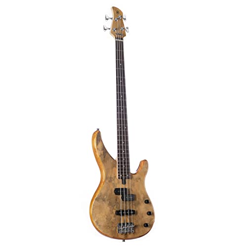 Yamaha E-Bass, Bassgitarre mit Mangoholz-deckel, Natural Finish