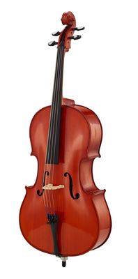 Yamaha VC 5S14 Cello 1/4, handgefertigtes Cello aus massiven Hölzern mit Ebenholzgriffbrett, inklusive Tasche, Bogen und Kolofon