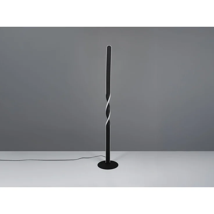 Kleine LED Stehlampe GINKO Metall Schwarz, Höhe 110cm – Bild 6