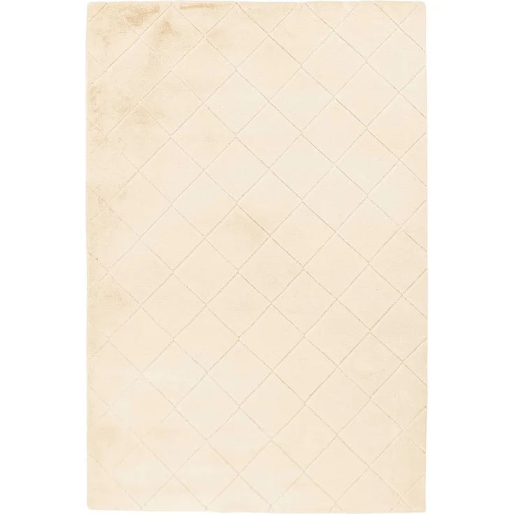 Teppich >Imala< in Creme, 100% Polyester - 150x80cm (LxB)