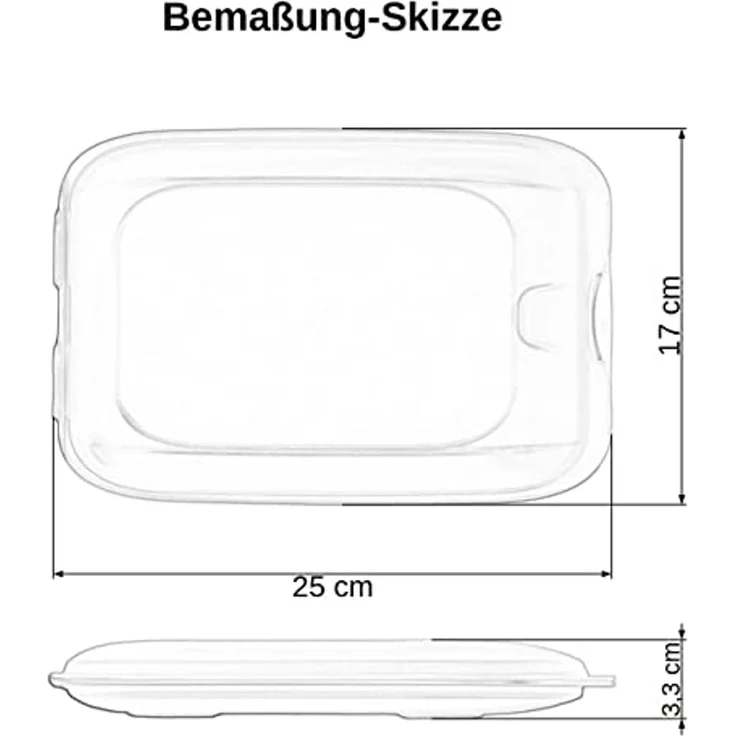Engelland Frischhaltedose Aufschnittdosen, Aufschnittbox, PP-Kunststoff, BPA-frei, (Vorteils-Set, 4-tlg, mit transparentem Deckel), stapelbar, platzsparend, Ordnung im Kühlschrank, Organizer, Stapelbox – Bild 4
