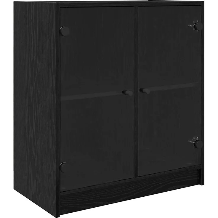 vidaXL Seitenschrank Schwarz Eichen-Optik 68 x 37 x 75,5 cm 886248