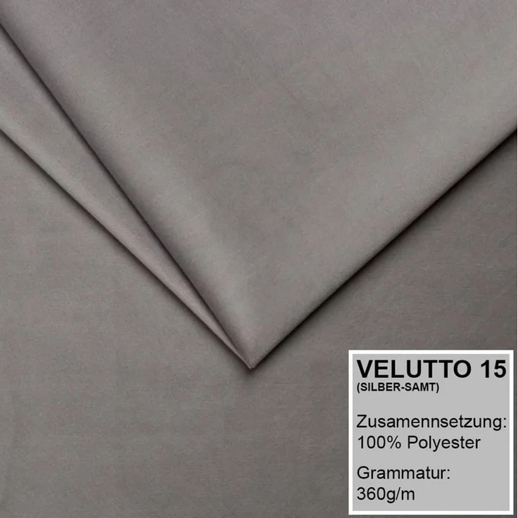 Polsterbett EMILI 120x200 mit Matratze, Bettkasten und Lattenrost. Farbe: Silber 15 – Bild 4