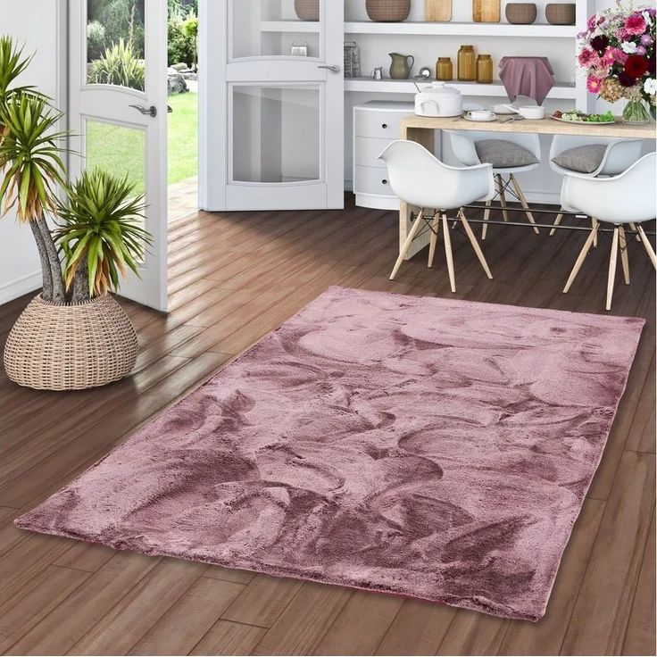 Pergamon Fellteppich Fellteppich Luxus Super Soft Plush, Rechteckig, Höhe: 25 mm – Bild 1