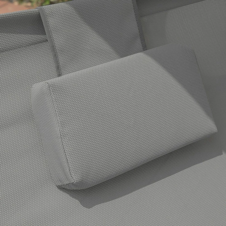 SoBuy OGS50-HG Schaukelliege, Oxford-Gewebe, Lackiert, Grau, 190 x 180 x 123 cm – Bild 5