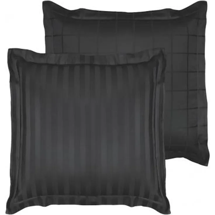 Kissenbezug Zygo 63x63 cm Baumwolle dunkelgrau
