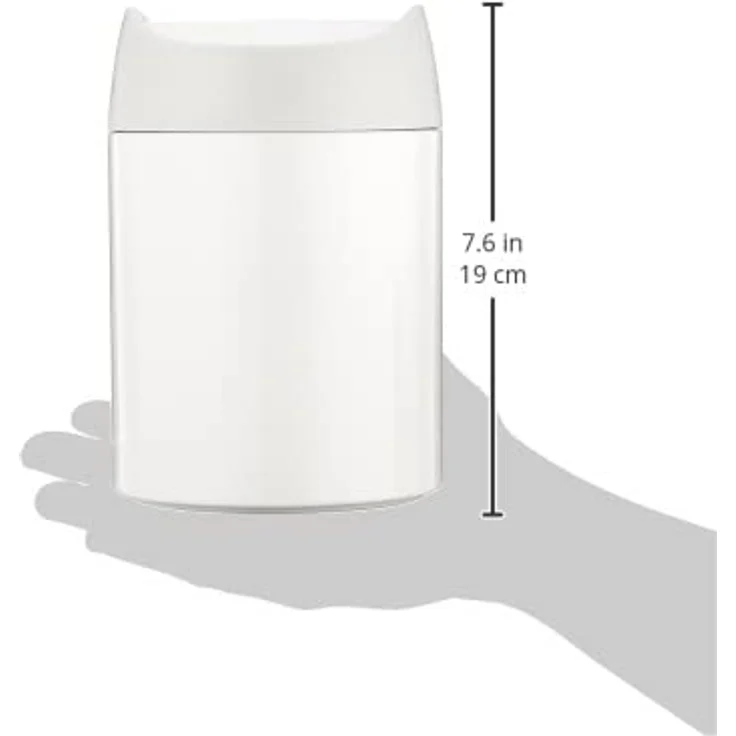 Simplehuman 1,5L Mini-Mülleimer, weiß – Bild 4