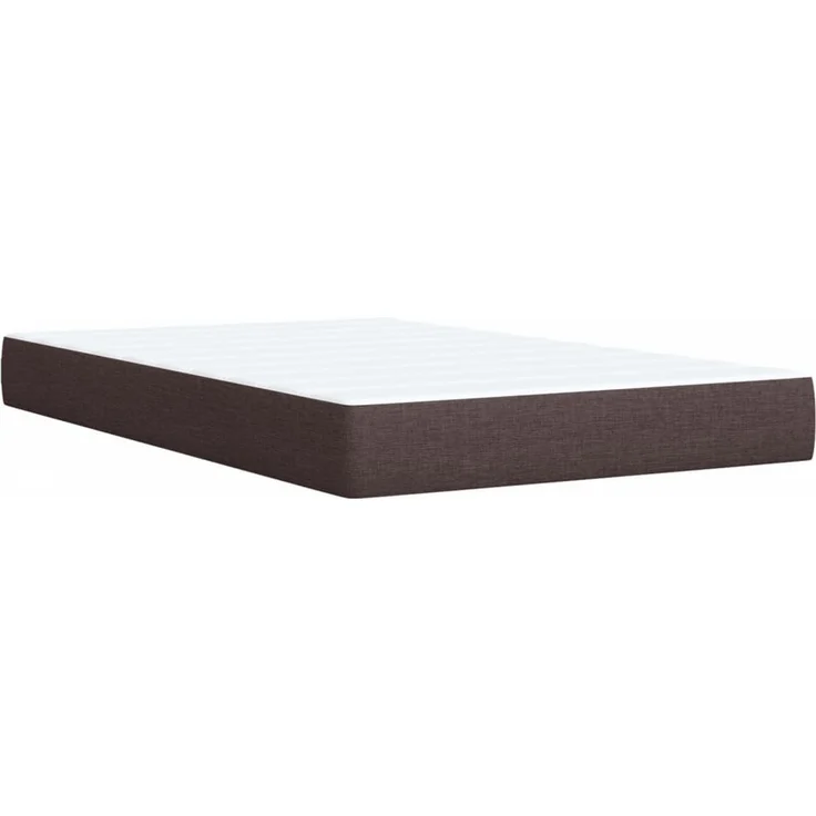 vidaXL Boxspringbett mit Matratze Dunkelbraun 120x200 cm Stoff 3293564 – Bild 11