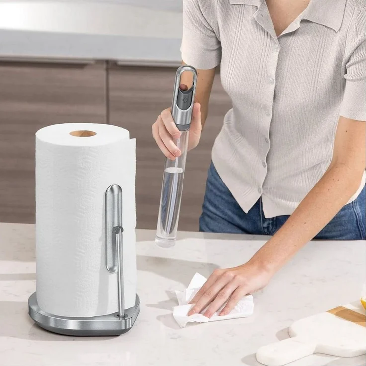 simplehuman Küchenrollenhalter mit Pumpe Edelstahl Gebürstet – Bild 4