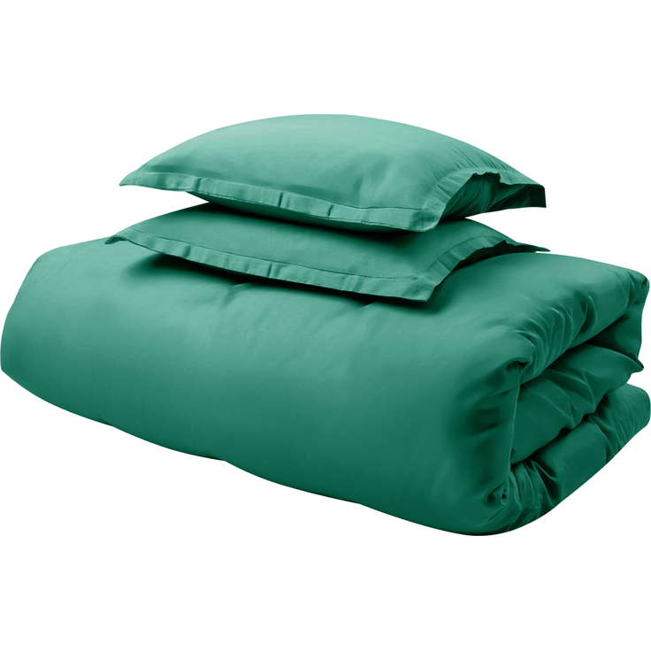 Bettwäsche-Set PARKROSE Baumwollsatin 200 x 200 cm Grün – Bild 5