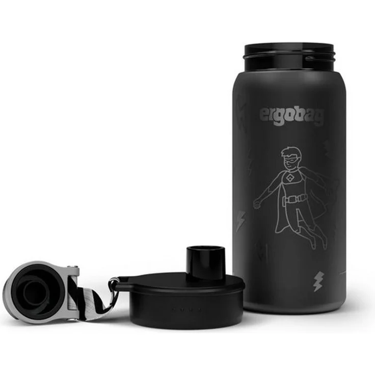 ergobag Trinkflasche Trinkflasche, auslaufsicher und kohlensäuregeeignet – Bild 1