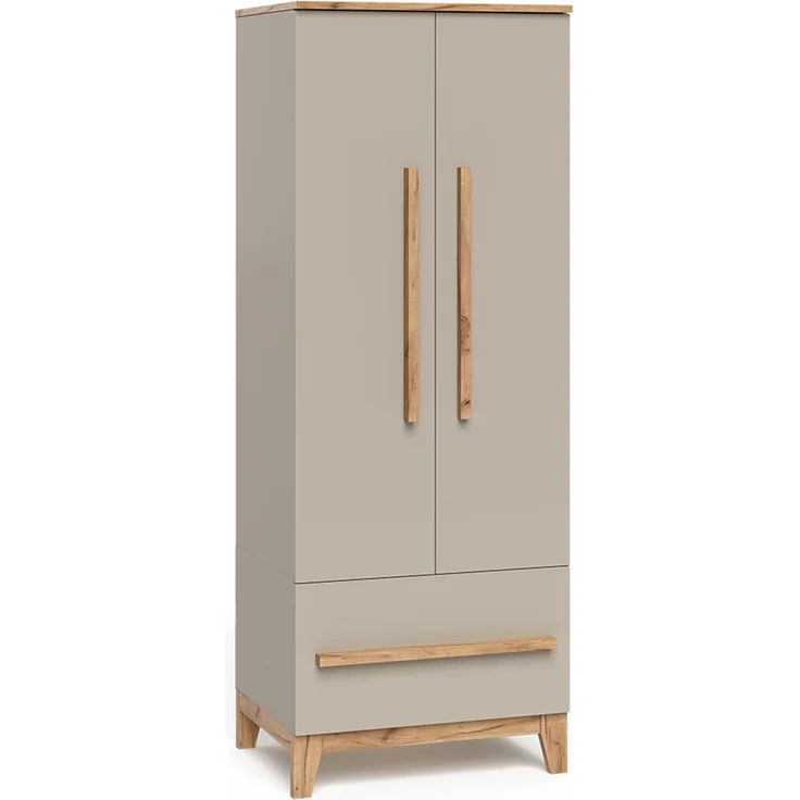 Kinderkleiderschrank Malia Cashmere/Artisan 70 x 186.8 cm Vitalispa – Bild 1