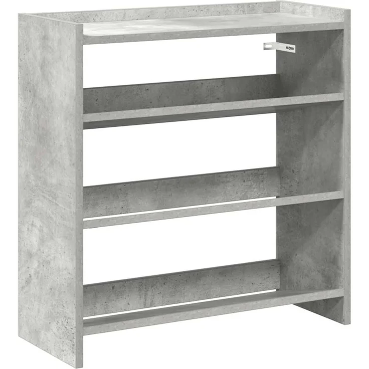 vidaXL Schuhregal Betongrau 60x25x62 cm Holzwerkstoff 859890 – Bild 1