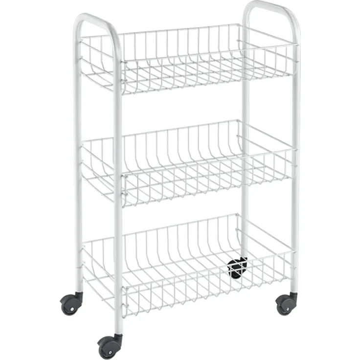 METALTEX 340633014 SIENA Allzweckwagen mit 3 Etagen / Rollregal, Höhe 63 cm