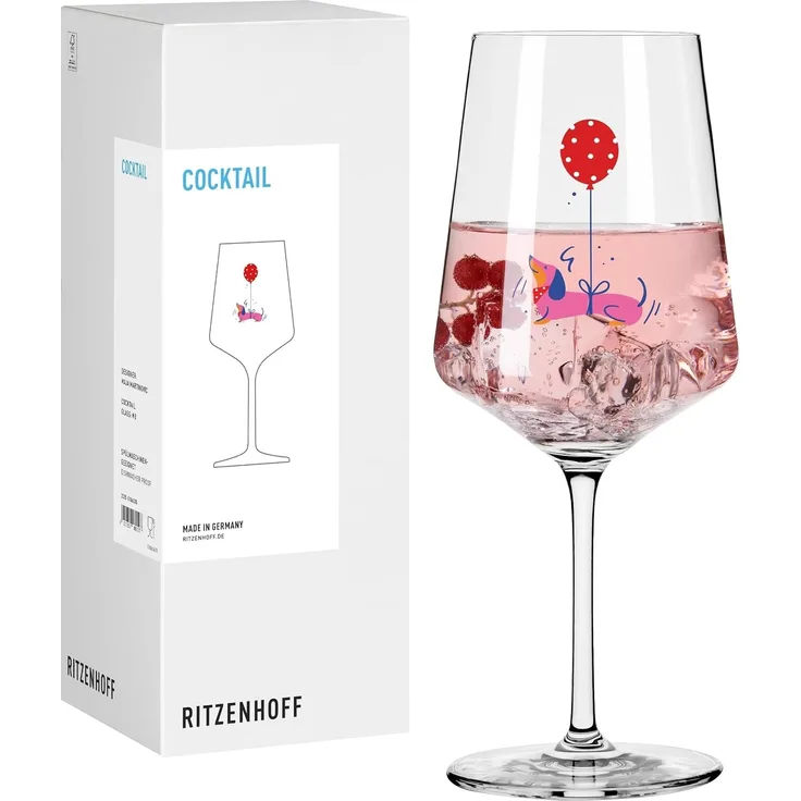 Ritzenhoff Aperitifglas Tierisch Glücklich, Kristallglas