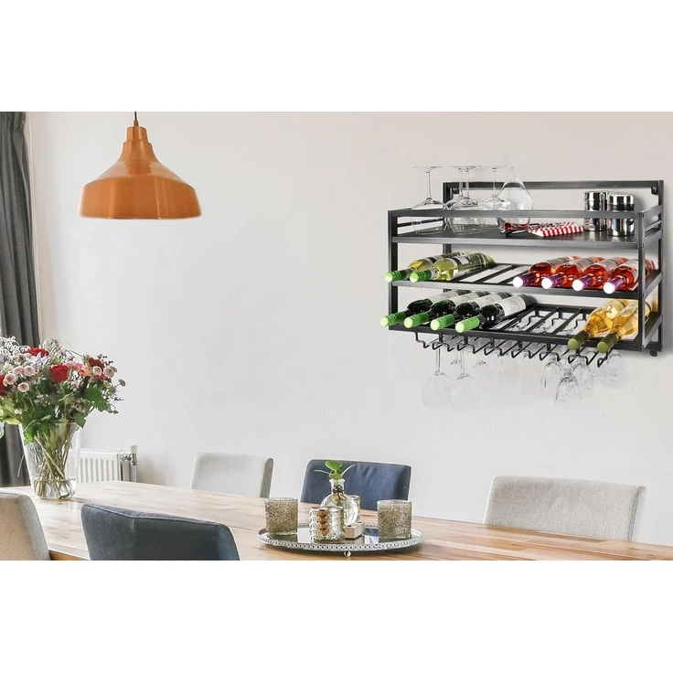 Kobolo Regal Wandregal MALBEC aus Metall in schwarz – Bild 2