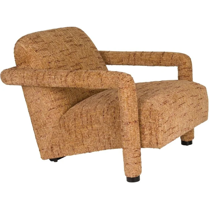 Loungesessel Kent Ochre mit Eukalyptusholz-Gestell von Dutchbone – Bild 1