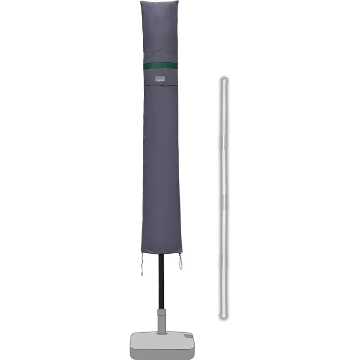 Sekey Sonnenschirm-Schutzhülle Amepschirm Schutzhülle für Sonnenschirm mit Reißverschluss und Stab, für Ø 180 cm / Ø 200 cm / 200 x 150 cm / 200 x 125 cm Gartenschirm – Bild 1