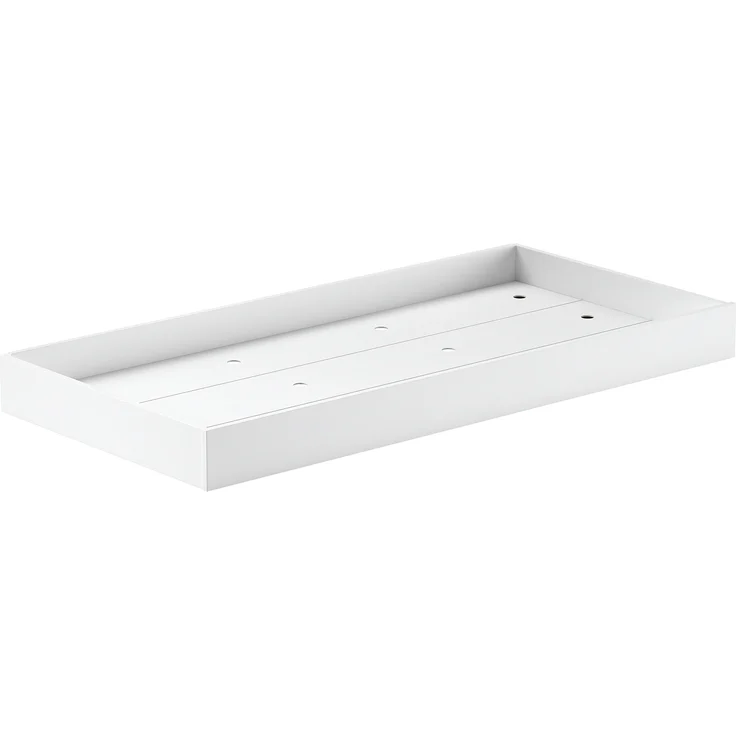 Bettschublade FORREST 195,2 x 16,6 x 94 cm Buche Weiß – Bild 2