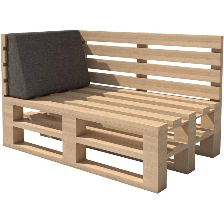 chilly pilley Palettenkissen Gartenkissen Palettenauflage Palettenpolster Indoor Outdoor Waschbar Abnehmbar Sitzkissen Rückenkissen (Seitenkissen 60 x 40 x 10/20, Grau)