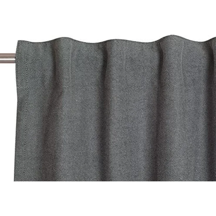 SCHÖNER WOHNEN-Kollektion Vorhang Solo (1 St), Multifunktionsband, blickdicht, Jacquard, mit Lederapplikation – Bild 3