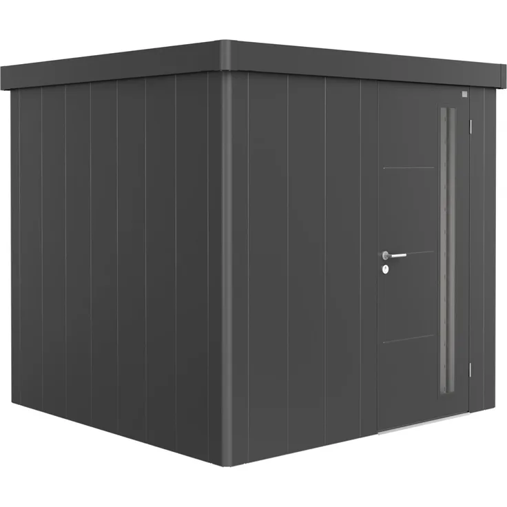 Biohort Gerätehaus Neo, 2B: 236 x 236 x 222 (b x t x h) cm, dunkelgrau-metallic