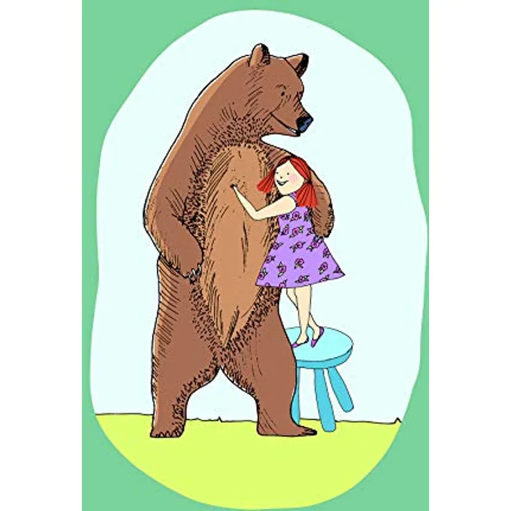 Komar Wandbild | Lili and Bear | Premium Poster 30x40 cm, ohne Rahmen, fotorealistische Druckqualität, seidenmatte Oberfläche, lichtecht und FSC-zertifiziert