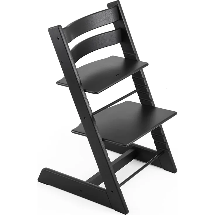 Stokke 'Tripp Trapp' Hochstuhl, Oak Black, höhenverstellbar, Buche massiv, bis 110 kg