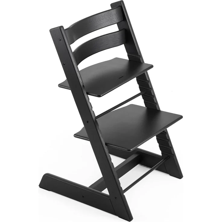 Stokke 'Tripp Trapp' Hochstuhl, Oak Black, höhenverstellbar, Buche massiv, bis 110 kg – Bild 1