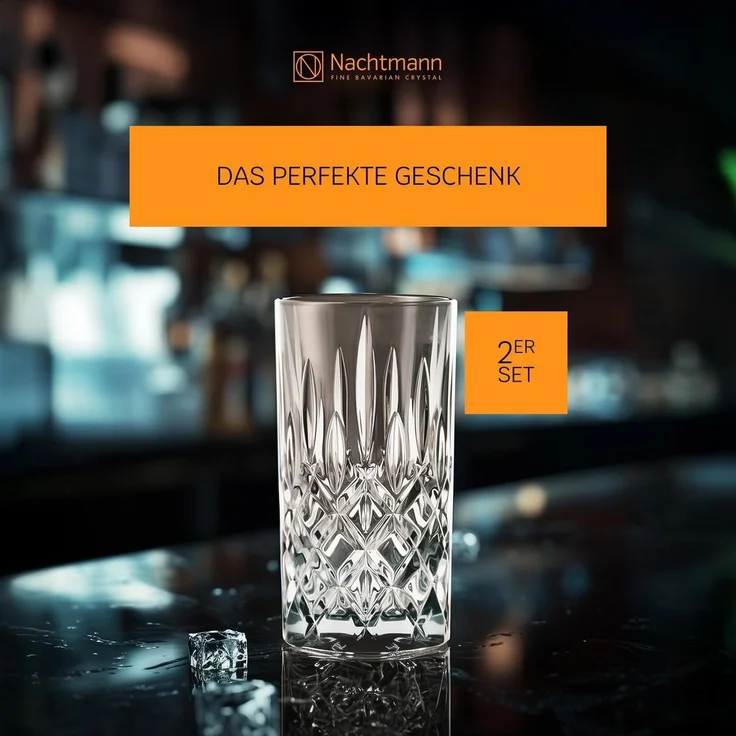 Nachtmann Noblesse Colors Longdrinkglas 395 ml 2er Set - Taupe – Bild 4